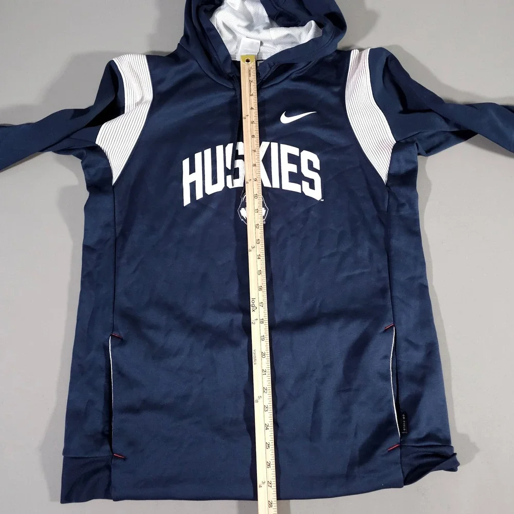 Nike Hoodie Men L Blue UConn Huskies Therma-FIT On-Field DN6554-419 Team Issued